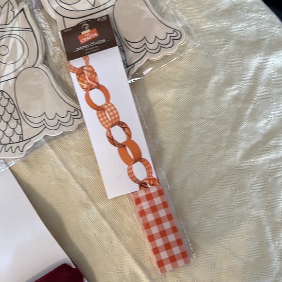 Lot of Thanksgiving harvest fall kids crafts headbands stickers pilgrims turkey - Picture 7 of 9